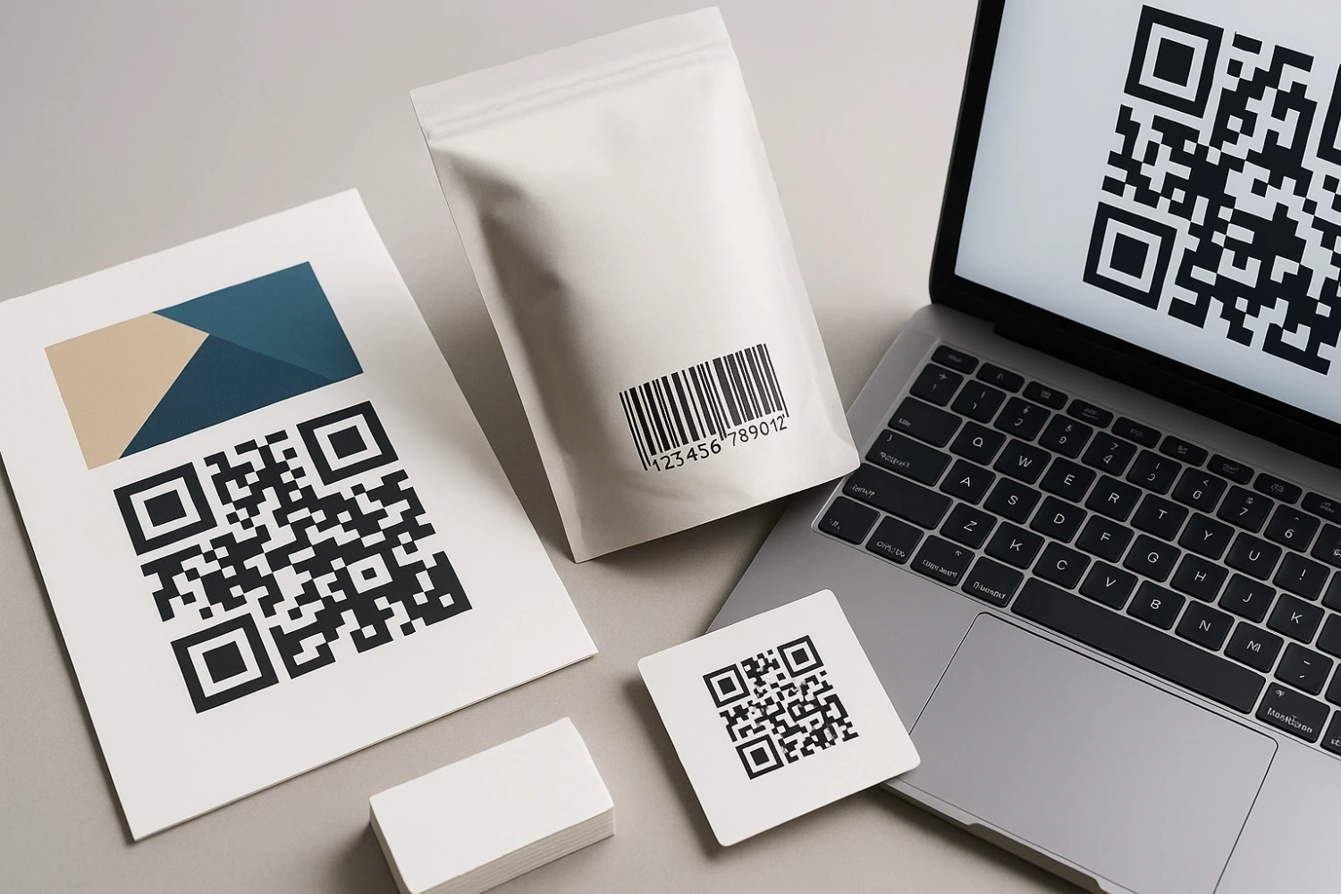 Print ready QR codes on flyers packaging and business cards
