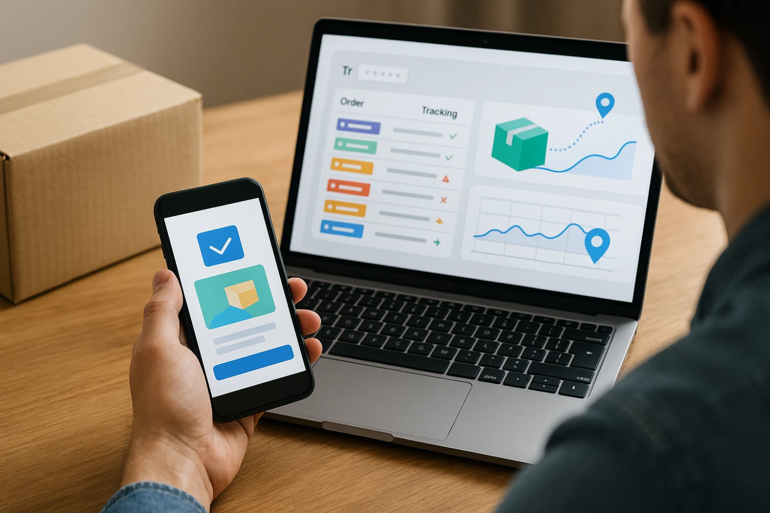 Shipment tracking and order status notifications