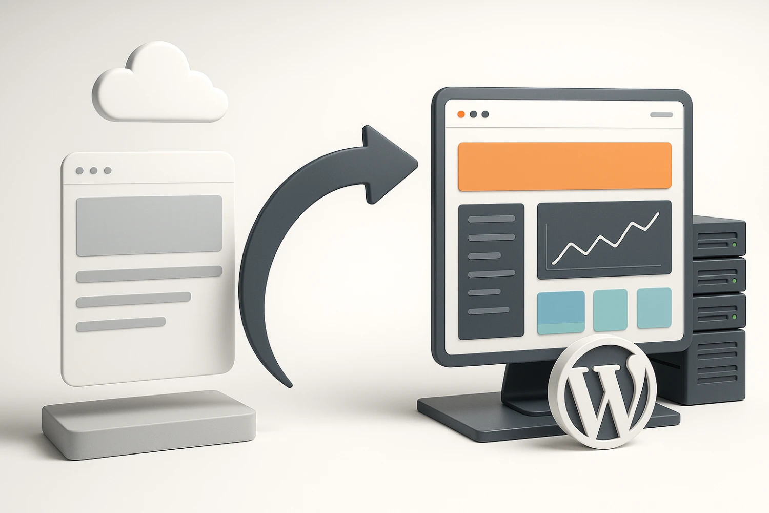 Migration from website builders to professional platforms