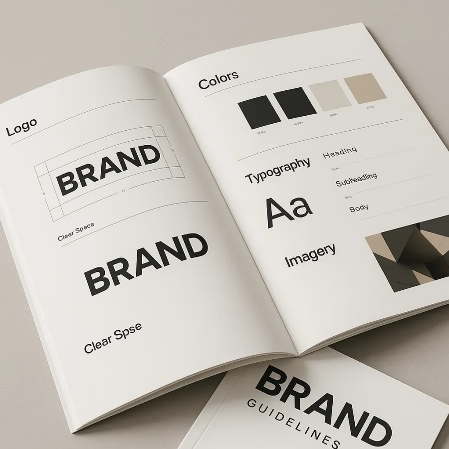 Brand book and visual identity guidelines