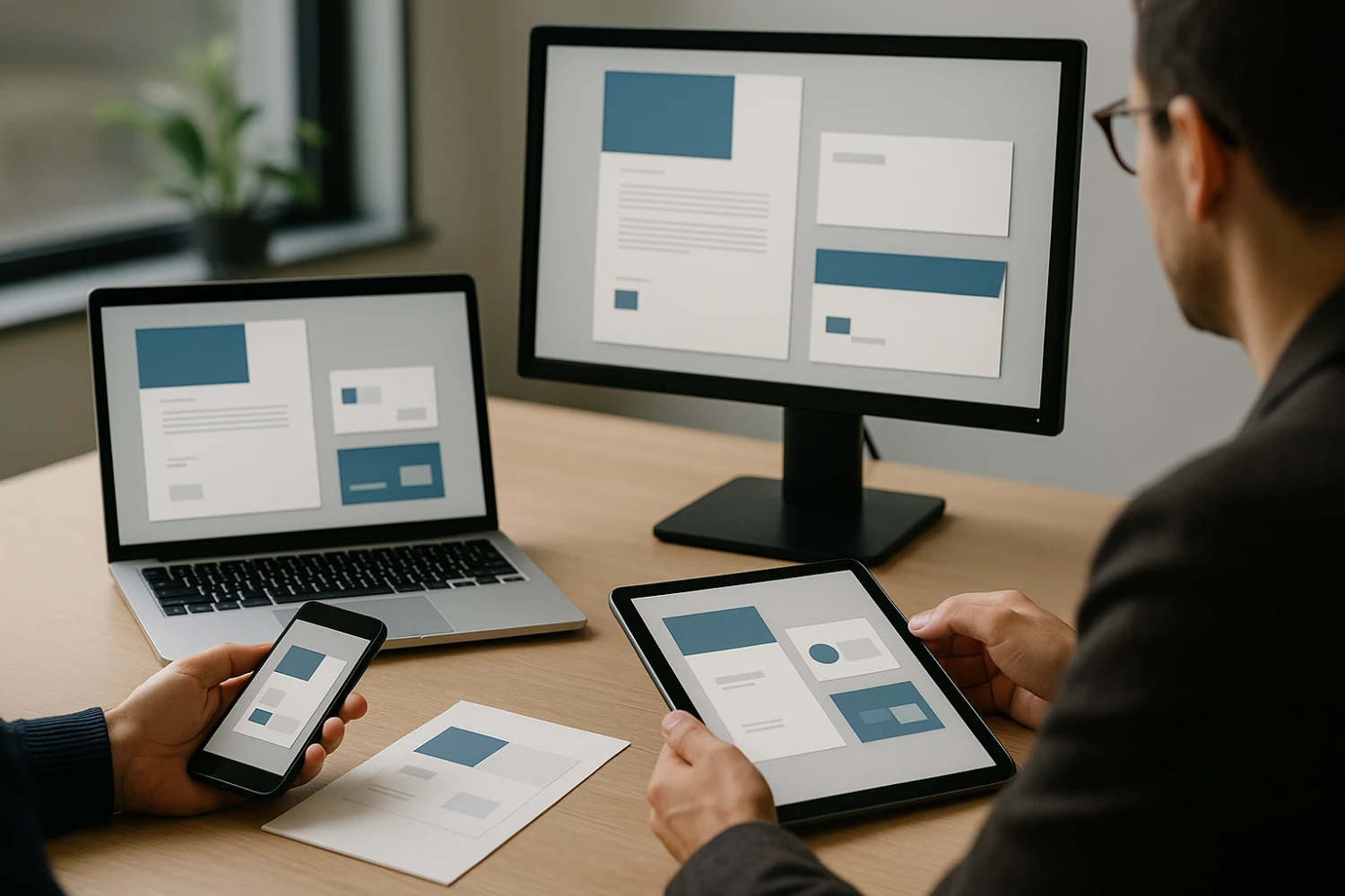 Business cards, letterheads and corporate print design