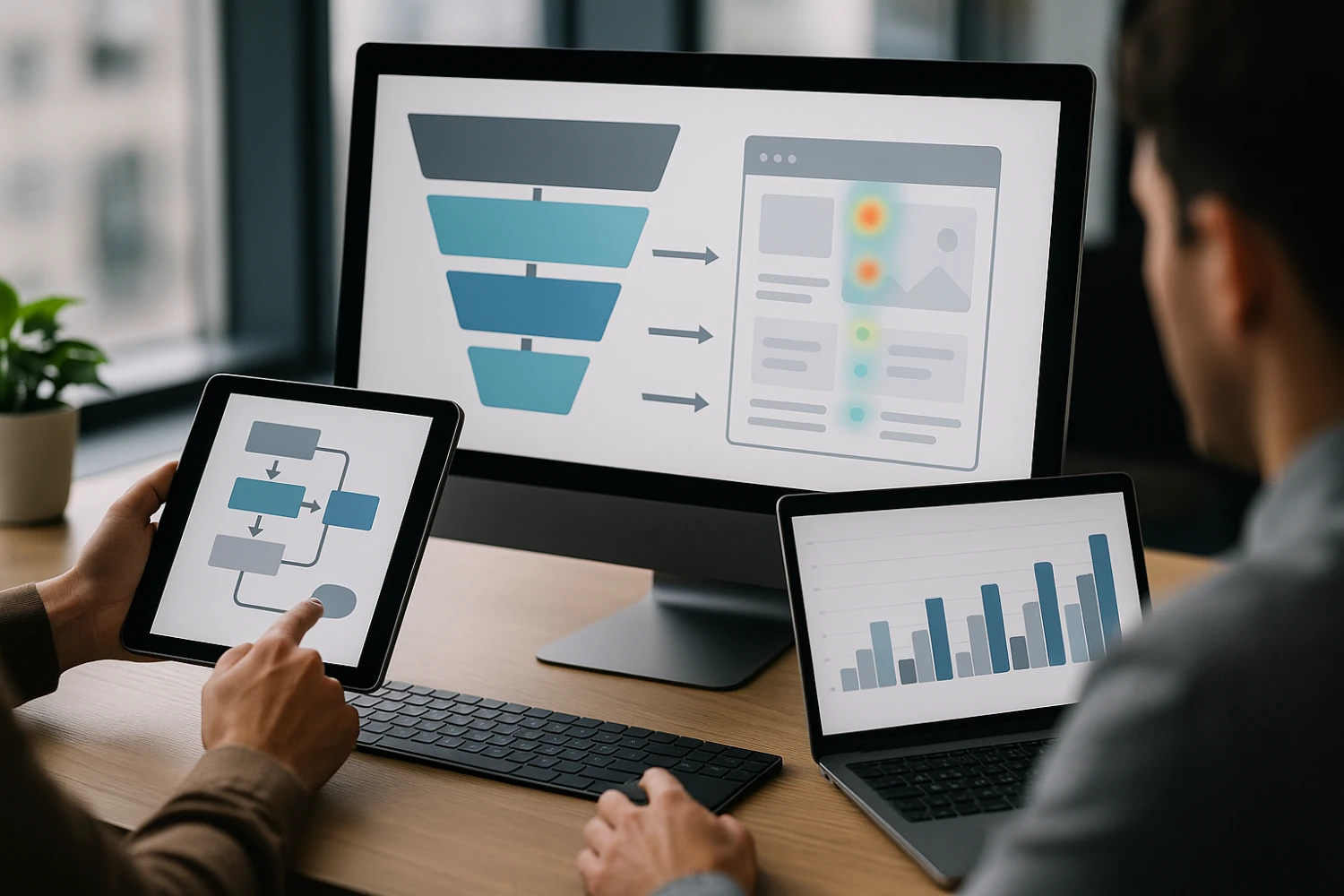 Google Analytics funnels and user path visualisation