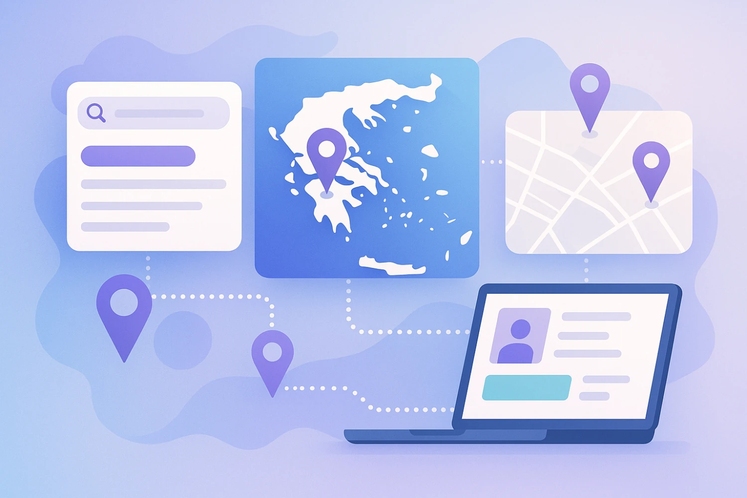 Local SEO presence on maps and search results in Greece