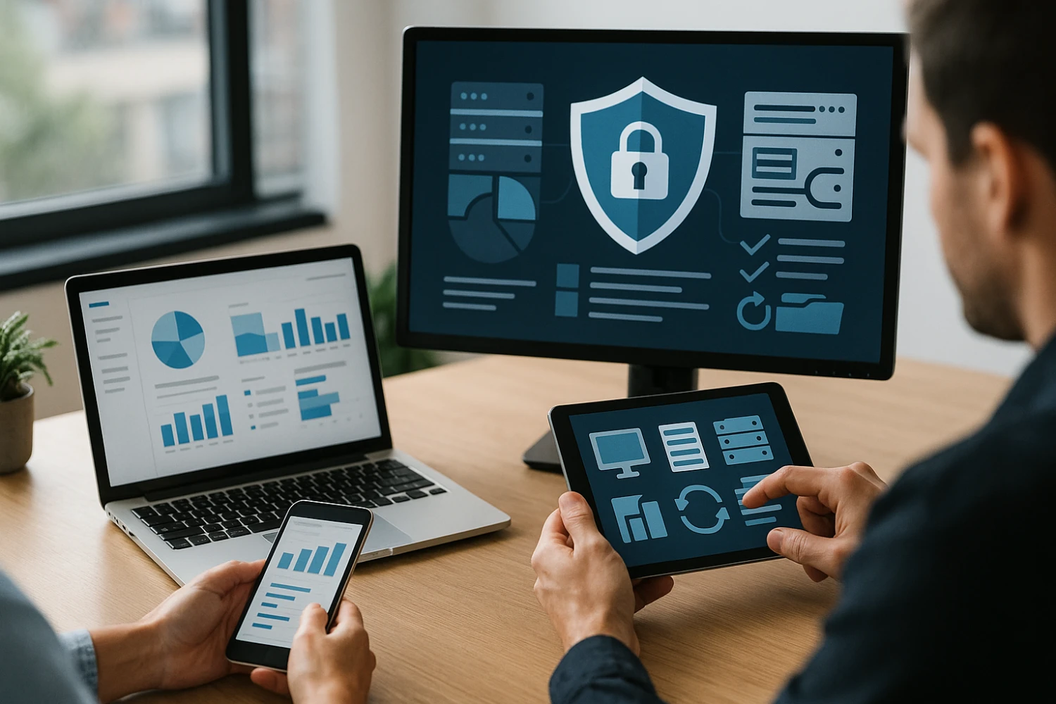 Security hardening and backup strategy overview for websites and servers