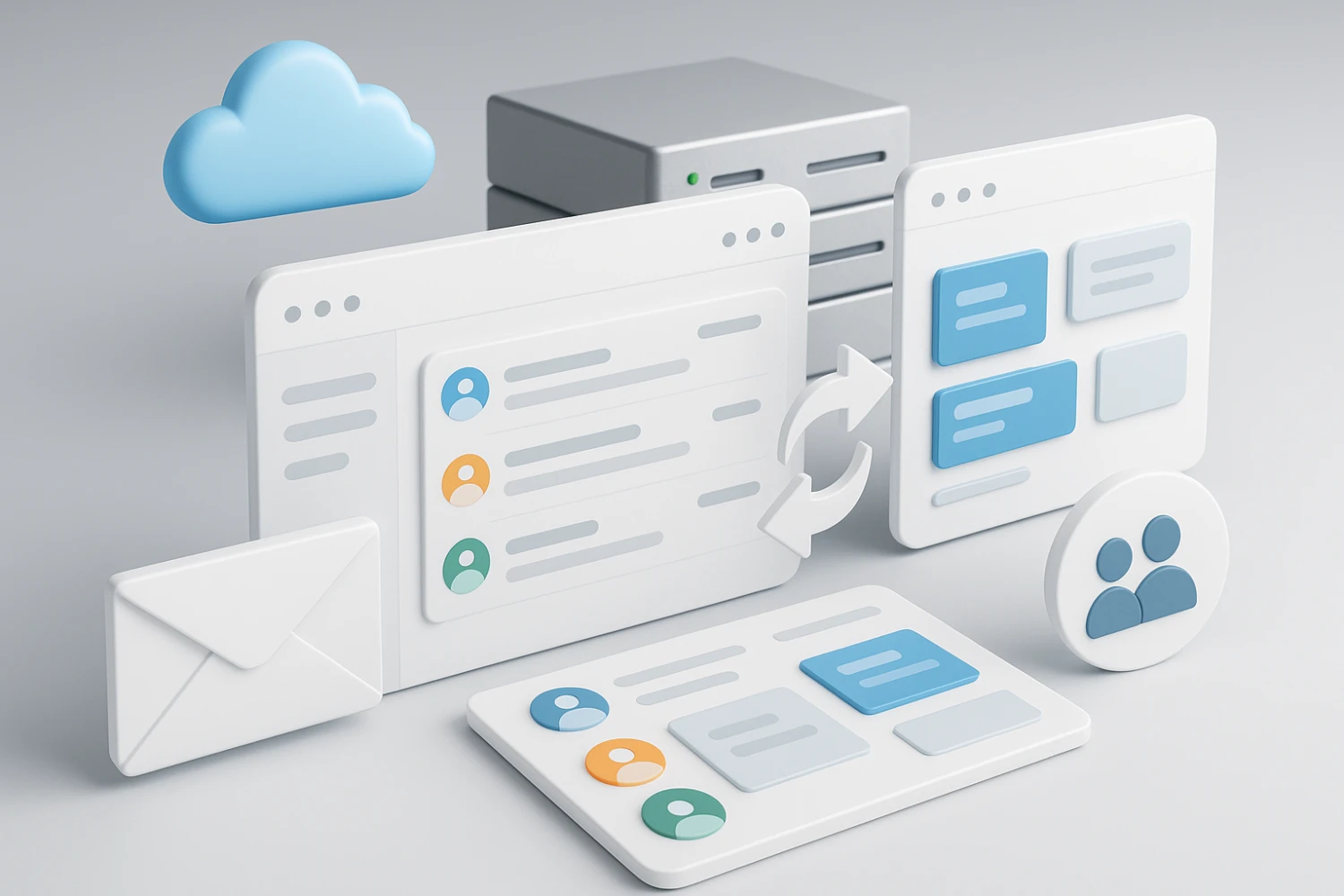 Business email shared inboxes and collaboration tools